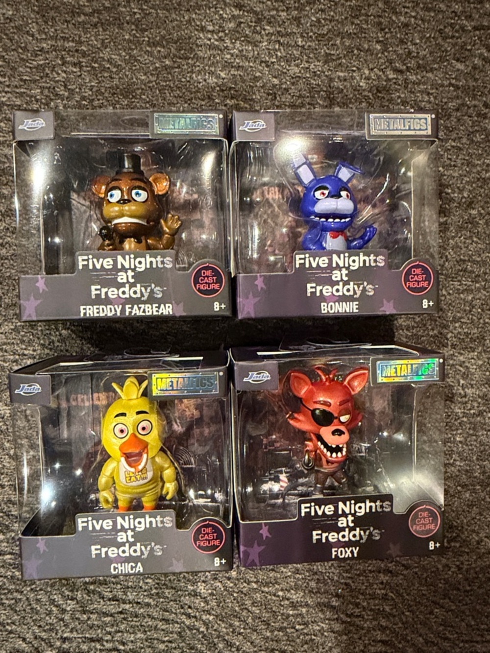 Five Nights At Freddy’s Metalfigs ( Die-Cast Figures ) Set Of 4
